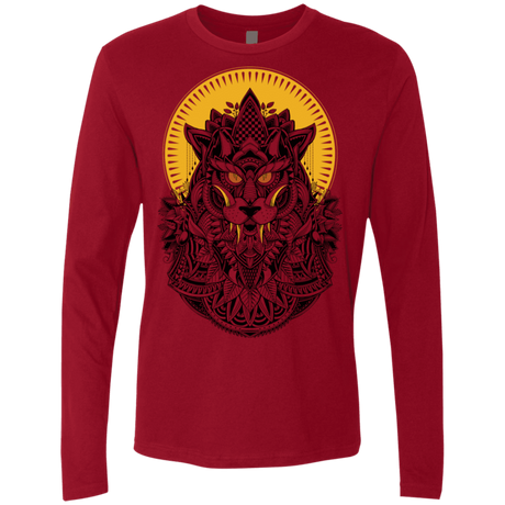 T-Shirts Cardinal / S Alpha Wolf Men's Premium Long Sleeve