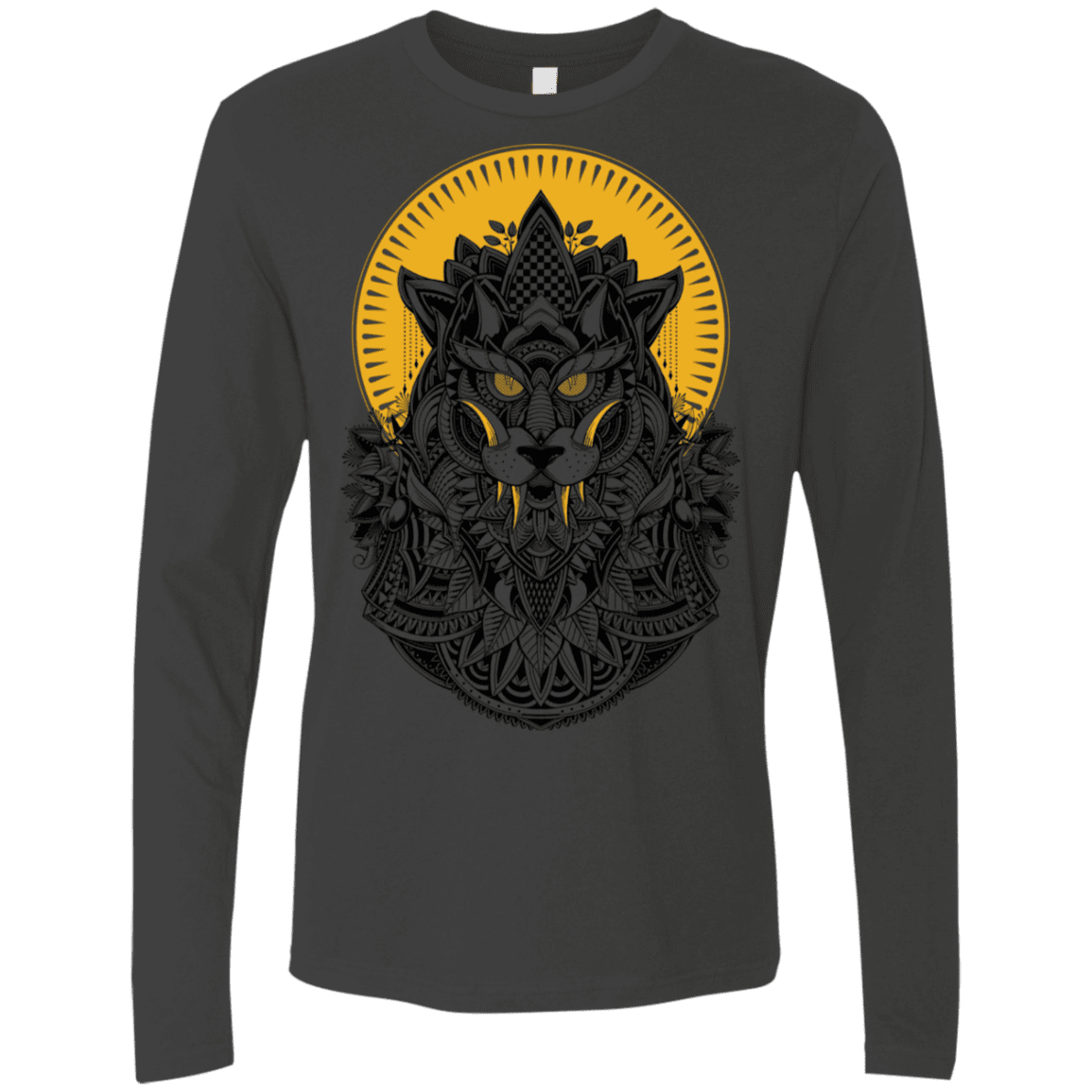 T-Shirts Heavy Metal / S Alpha Wolf Men's Premium Long Sleeve