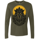 T-Shirts Military Green / S Alpha Wolf Men's Premium Long Sleeve