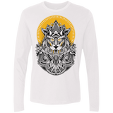 T-Shirts White / S Alpha Wolf Men's Premium Long Sleeve