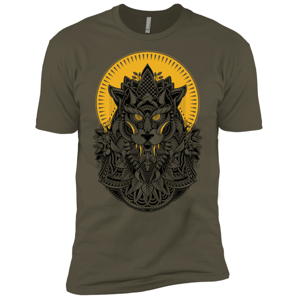 T-Shirts Military Green / X-Small Alpha Wolf Men's Premium T-Shirt