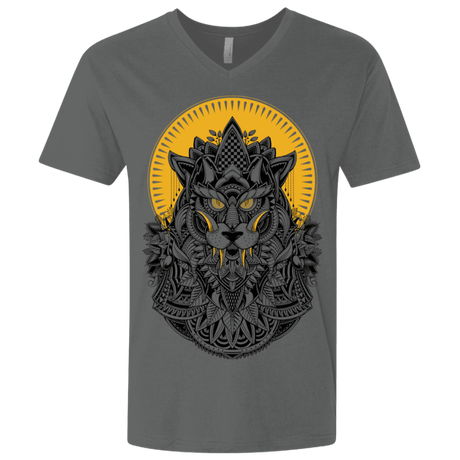 T-Shirts Heavy Metal / X-Small Alpha Wolf Men's Premium V-Neck