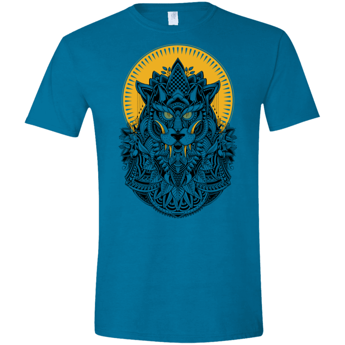 T-Shirts Antique Sapphire / S Alpha Wolf Men's Semi-Fitted Softstyle