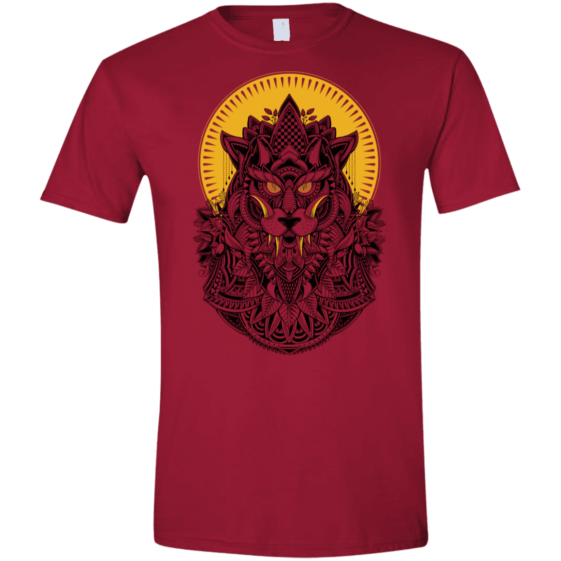 T-Shirts Cardinal Red / S Alpha Wolf Men's Semi-Fitted Softstyle