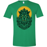 T-Shirts Heather Irish Green / M Alpha Wolf Men's Semi-Fitted Softstyle