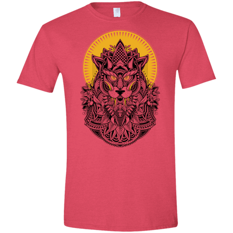 T-Shirts Heather Red / S Alpha Wolf Men's Semi-Fitted Softstyle
