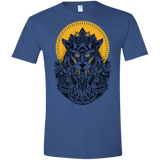 T-Shirts Heather Royal / X-Small Alpha Wolf Men's Semi-Fitted Softstyle