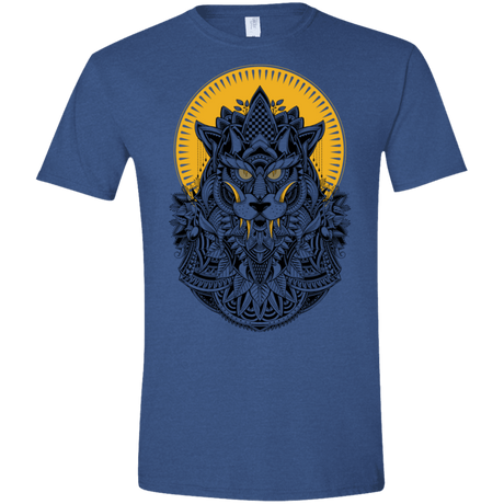T-Shirts Heather Royal / X-Small Alpha Wolf Men's Semi-Fitted Softstyle