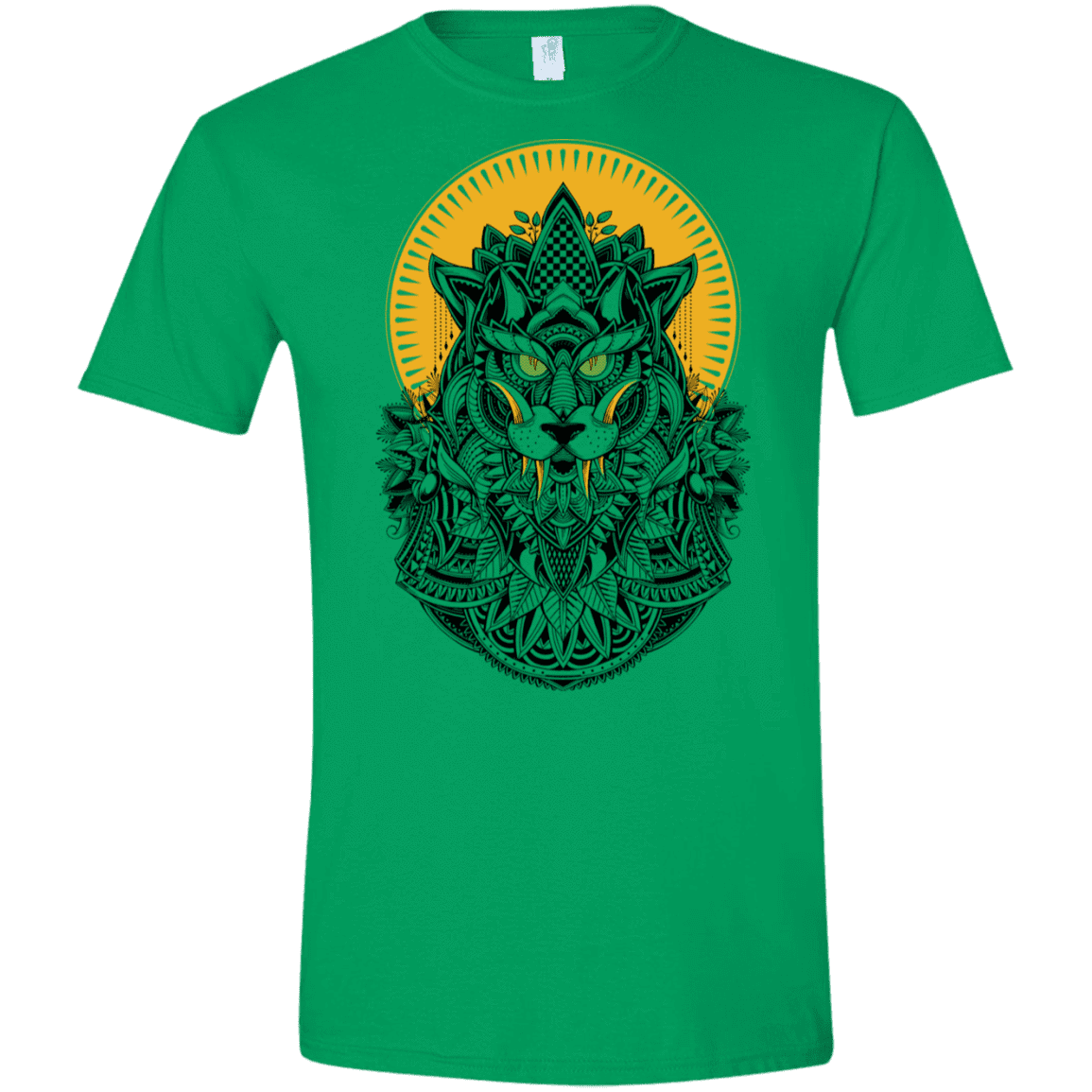 T-Shirts Irish Green / S Alpha Wolf Men's Semi-Fitted Softstyle