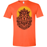 T-Shirts Orange / S Alpha Wolf Men's Semi-Fitted Softstyle