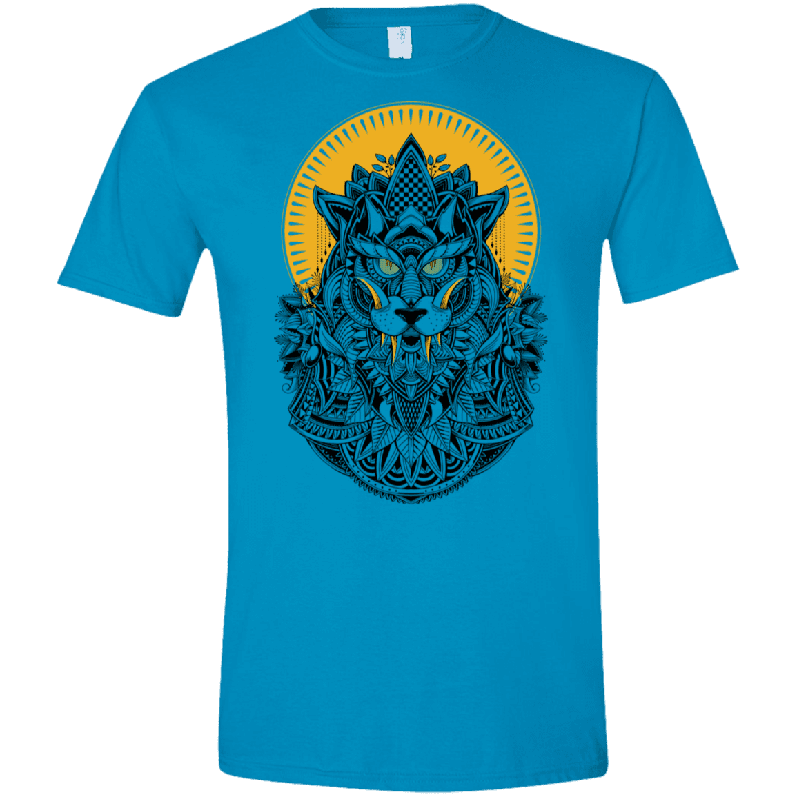 T-Shirts Sapphire / S Alpha Wolf Men's Semi-Fitted Softstyle