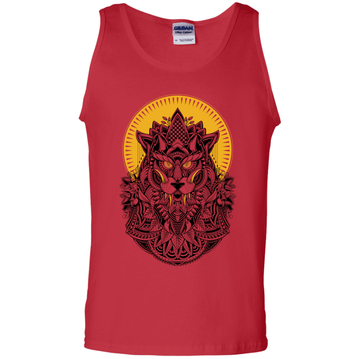 T-Shirts Red / S Alpha Wolf Men's Tank Top