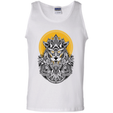 T-Shirts White / S Alpha Wolf Men's Tank Top