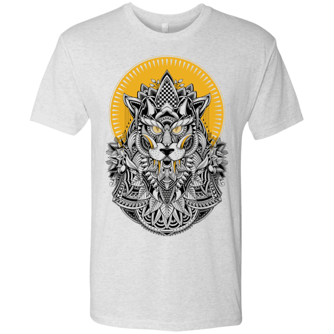 T-Shirts Heather White / S Alpha Wolf Men's Triblend T-Shirt
