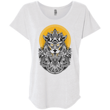 T-Shirts Heather White / X-Small Alpha Wolf Triblend Dolman Sleeve