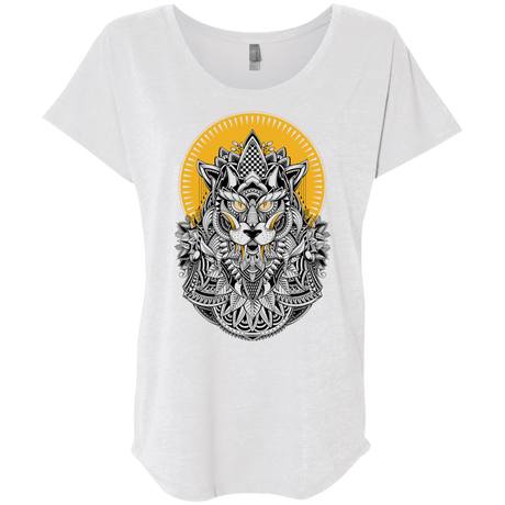 T-Shirts Heather White / X-Small Alpha Wolf Triblend Dolman Sleeve