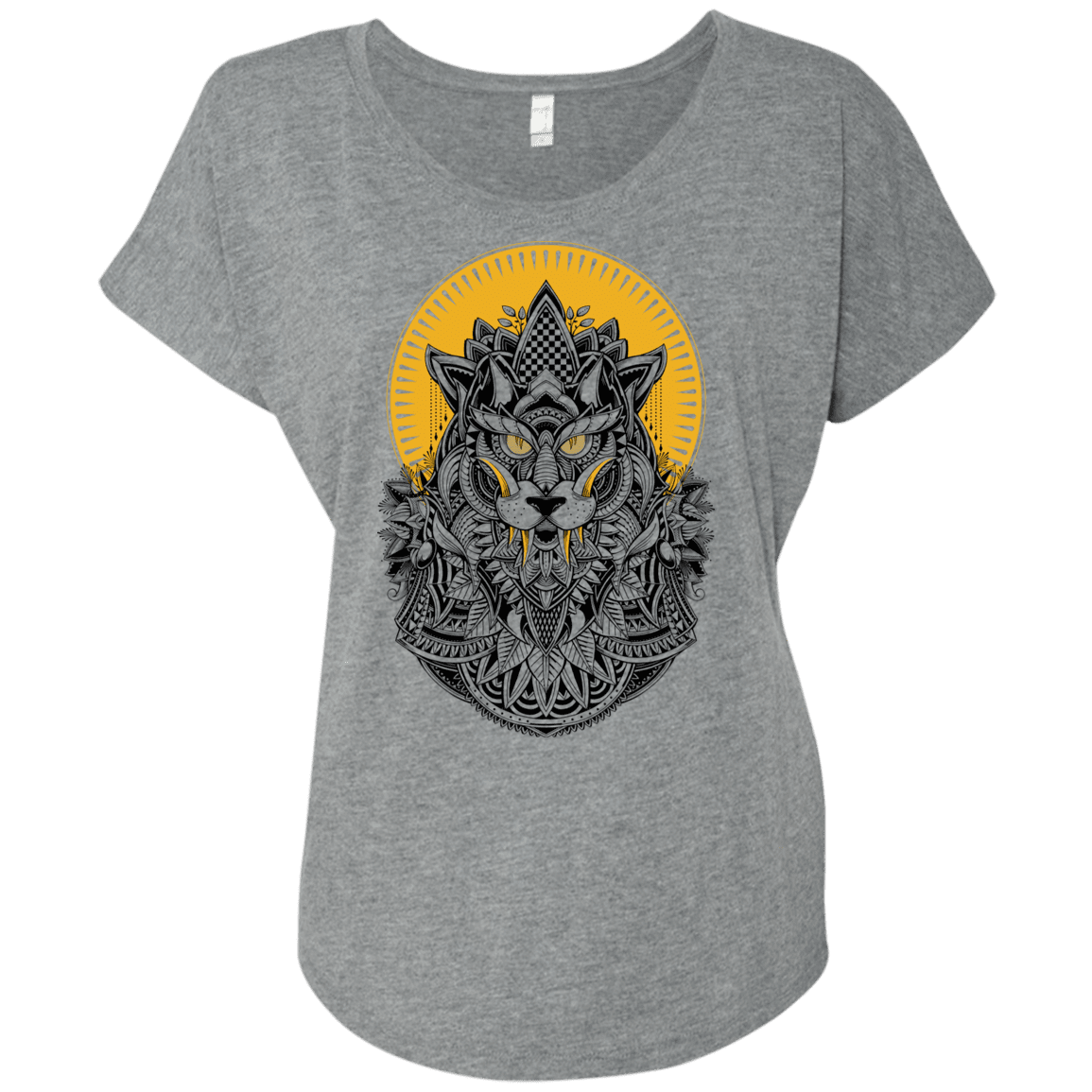 T-Shirts Premium Heather / X-Small Alpha Wolf Triblend Dolman Sleeve