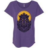 T-Shirts Purple Rush / X-Small Alpha Wolf Triblend Dolman Sleeve