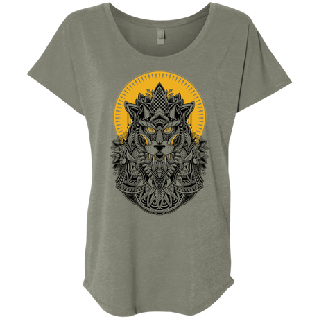 T-Shirts Venetian Grey / X-Small Alpha Wolf Triblend Dolman Sleeve