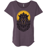 T-Shirts Vintage Purple / X-Small Alpha Wolf Triblend Dolman Sleeve