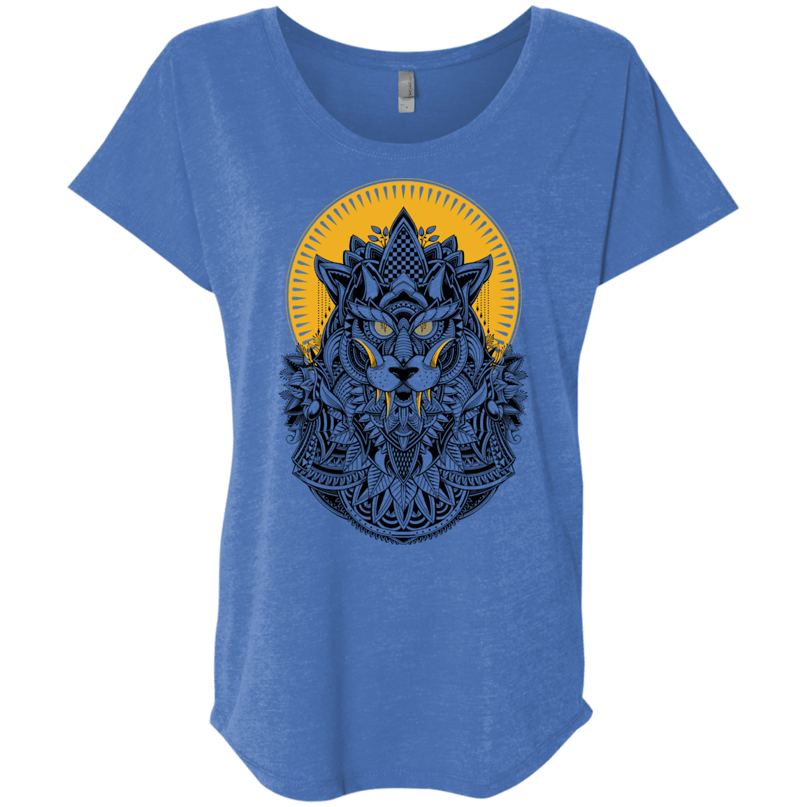 T-Shirts Vintage Royal / X-Small Alpha Wolf Triblend Dolman Sleeve