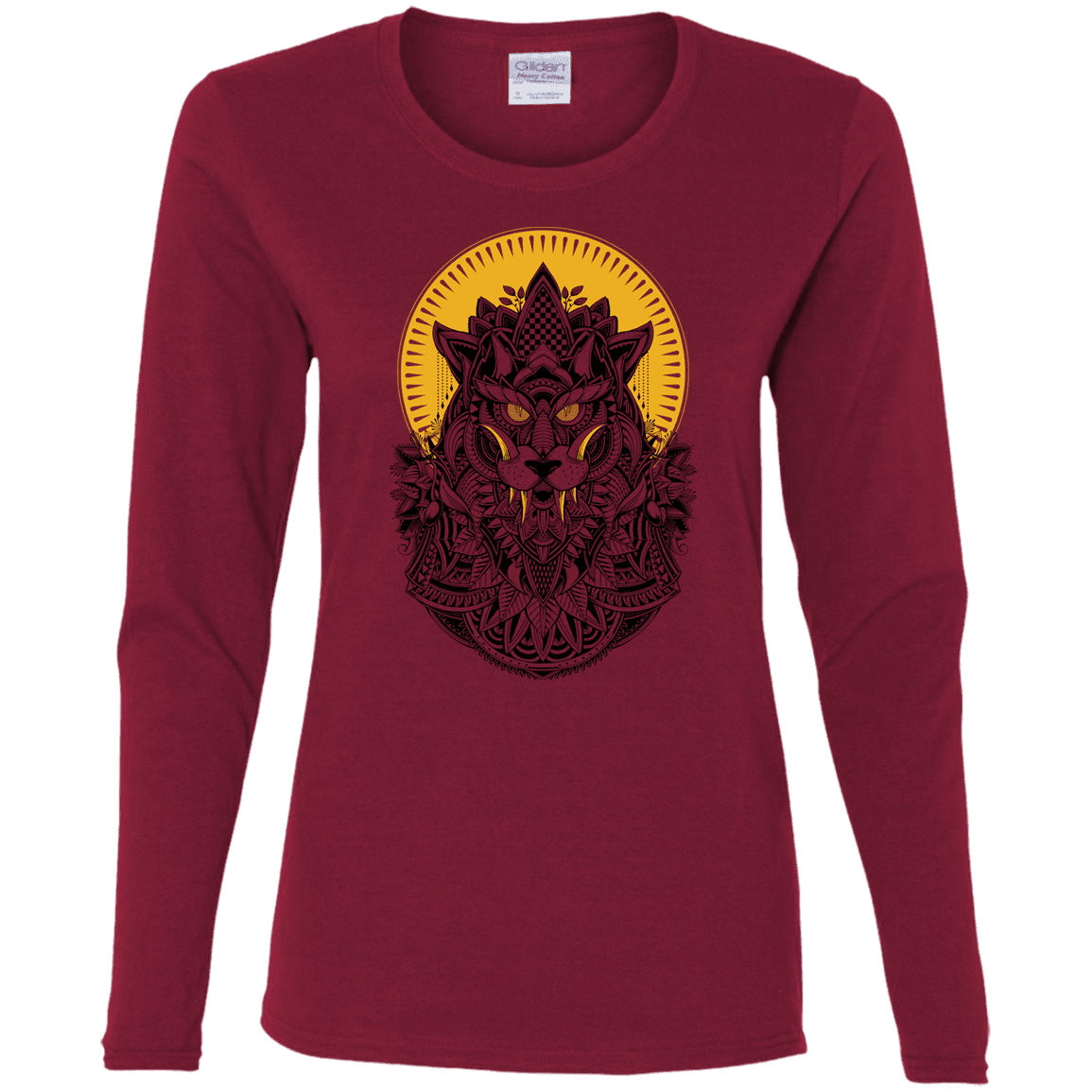 T-Shirts Cardinal / S Alpha Wolf Women's Long Sleeve T-Shirt