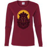 T-Shirts Cardinal / S Alpha Wolf Women's Long Sleeve T-Shirt