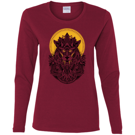 T-Shirts Cardinal / S Alpha Wolf Women's Long Sleeve T-Shirt