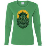 T-Shirts Irish Green / S Alpha Wolf Women's Long Sleeve T-Shirt