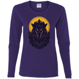 T-Shirts Purple / S Alpha Wolf Women's Long Sleeve T-Shirt