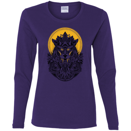 T-Shirts Purple / S Alpha Wolf Women's Long Sleeve T-Shirt