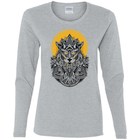 T-Shirts Sport Grey / S Alpha Wolf Women's Long Sleeve T-Shirt