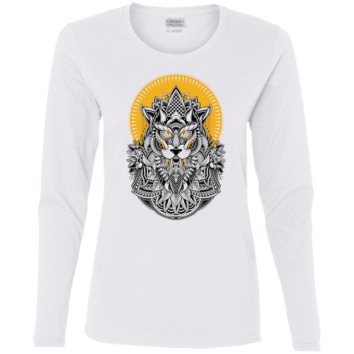 T-Shirts White / S Alpha Wolf Women's Long Sleeve T-Shirt