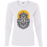 T-Shirts White / S Alpha Wolf Women's Long Sleeve T-Shirt