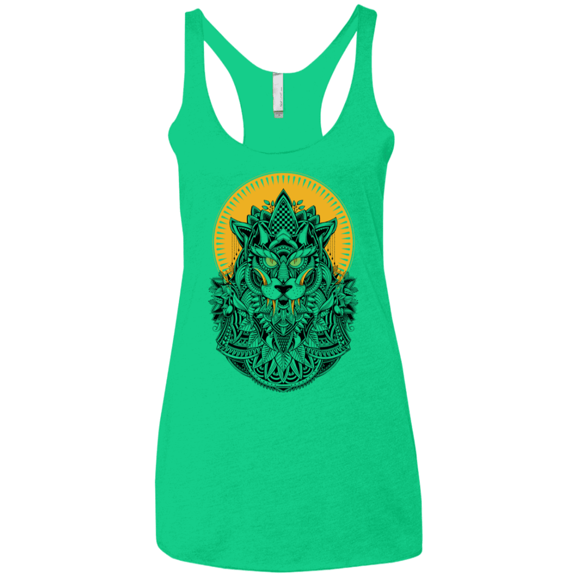T-Shirts Envy / X-Small Alpha Wolf Women's Triblend Racerback Tank