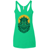 T-Shirts Envy / X-Small Alpha Wolf Women's Triblend Racerback Tank
