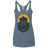 T-Shirts Indigo / X-Small Alpha Wolf Women's Triblend Racerback Tank