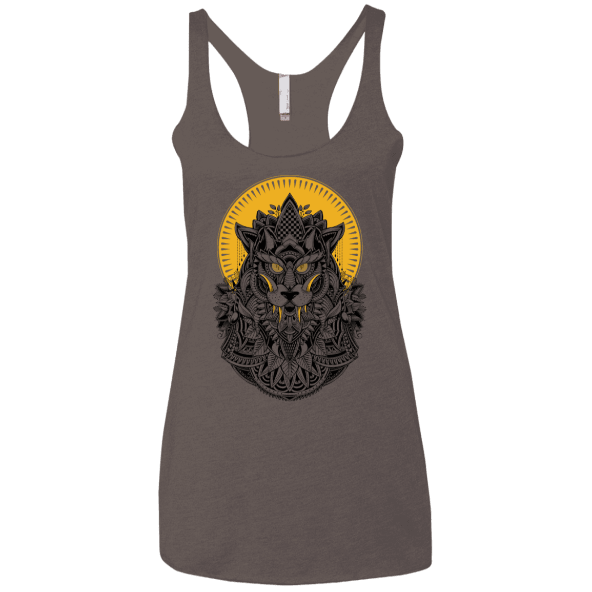 T-Shirts Macchiato / X-Small Alpha Wolf Women's Triblend Racerback Tank