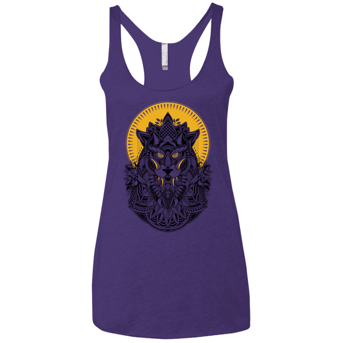 T-Shirts Purple Rush / X-Small Alpha Wolf Women's Triblend Racerback Tank