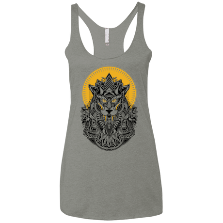 T-Shirts Venetian Grey / X-Small Alpha Wolf Women's Triblend Racerback Tank