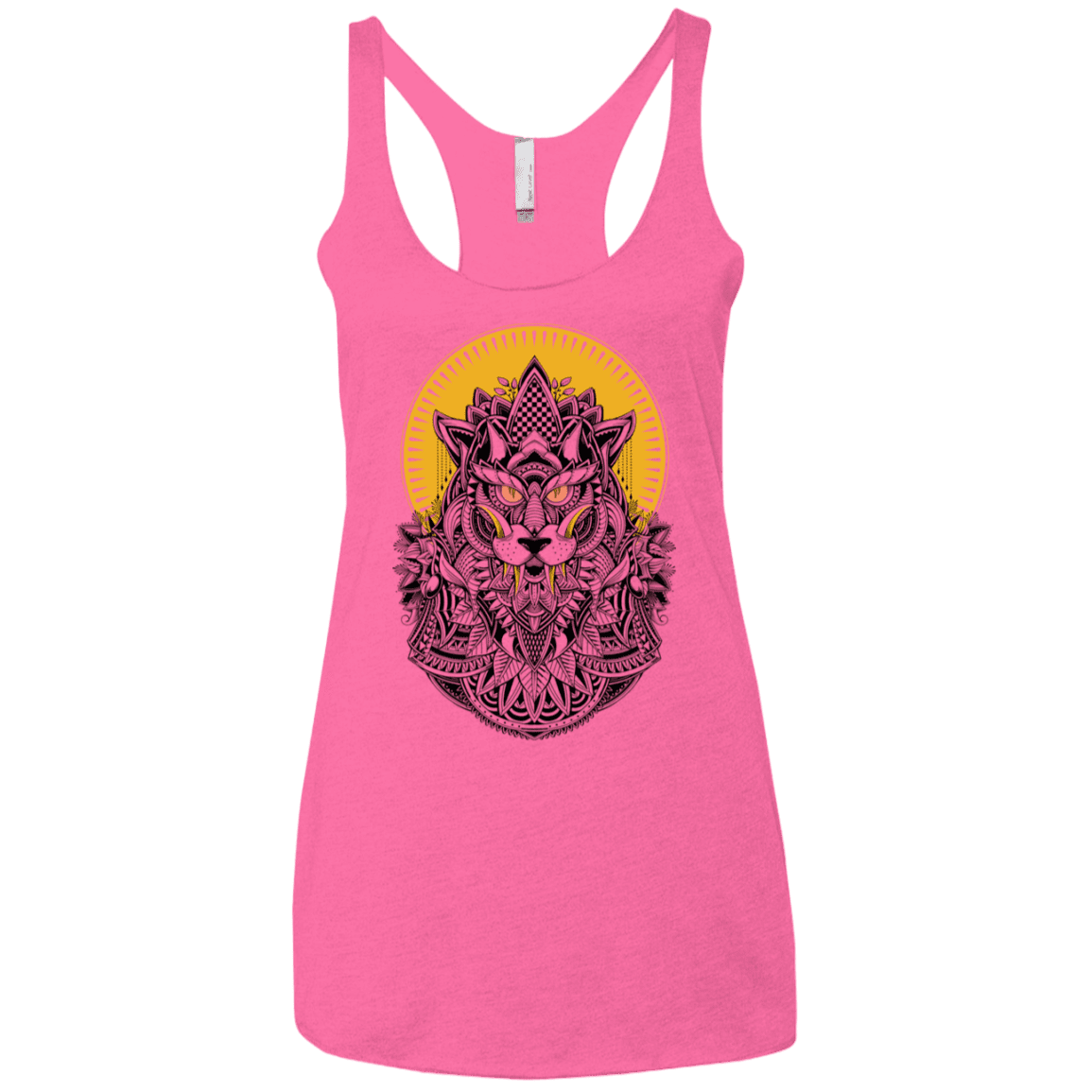 T-Shirts Vintage Pink / X-Small Alpha Wolf Women's Triblend Racerback Tank