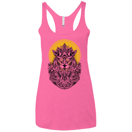 T-Shirts Vintage Pink / X-Small Alpha Wolf Women's Triblend Racerback Tank
