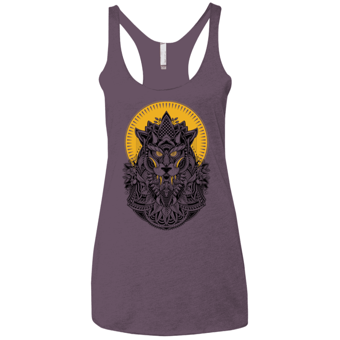 T-Shirts Vintage Purple / X-Small Alpha Wolf Women's Triblend Racerback Tank