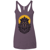 T-Shirts Vintage Purple / X-Small Alpha Wolf Women's Triblend Racerback Tank
