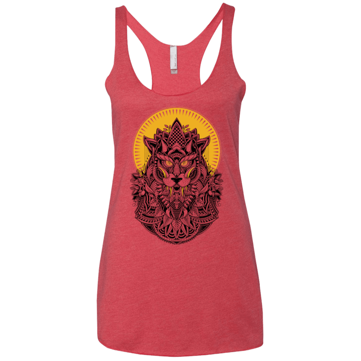 T-Shirts Vintage Red / X-Small Alpha Wolf Women's Triblend Racerback Tank