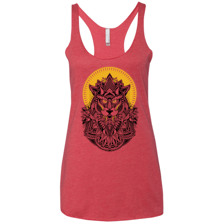 T-Shirts Vintage Red / X-Small Alpha Wolf Women's Triblend Racerback Tank