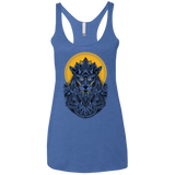 T-Shirts Vintage Royal / X-Small Alpha Wolf Women's Triblend Racerback Tank