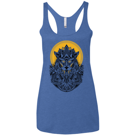 T-Shirts Vintage Royal / X-Small Alpha Wolf Women's Triblend Racerback Tank