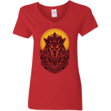 T-Shirts Red / S Alpha Wolf Women's V-Neck T-Shirt