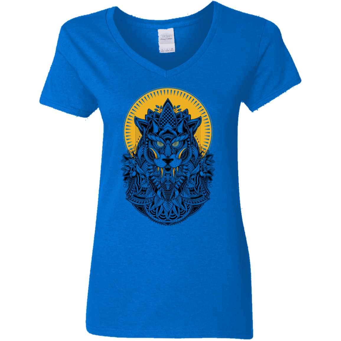 T-Shirts Royal / S Alpha Wolf Women's V-Neck T-Shirt